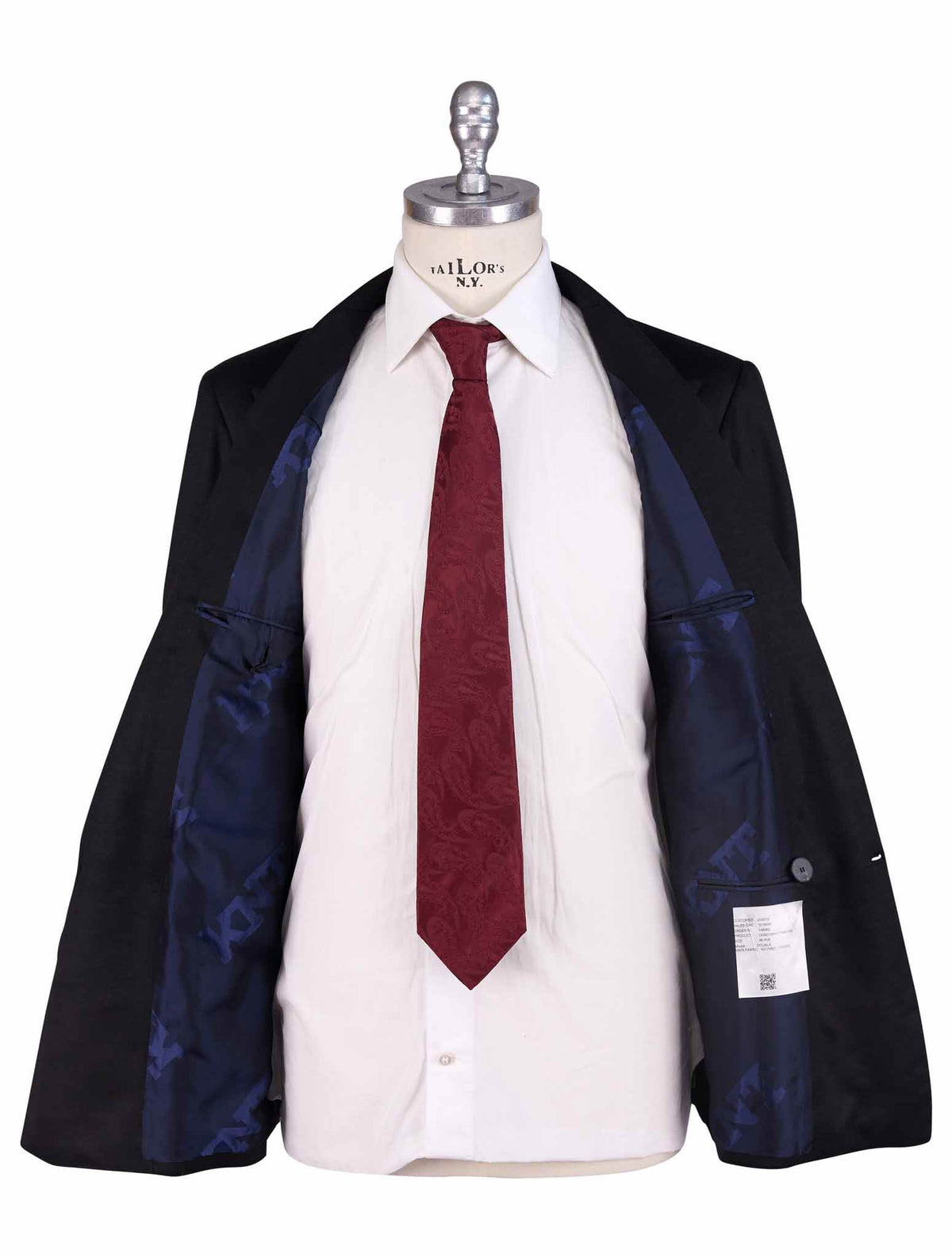 Kiton Knt Black Wool Blazer