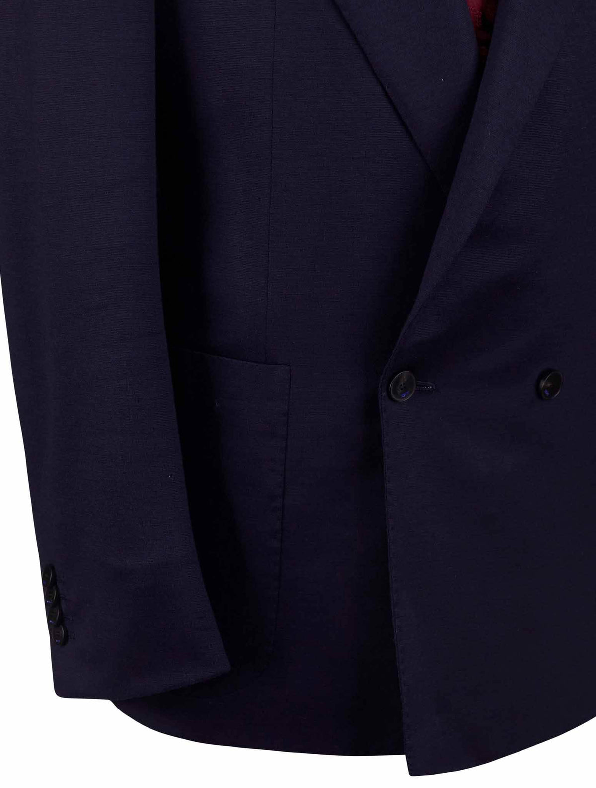 Kiton Knt Blue Wool Blazer