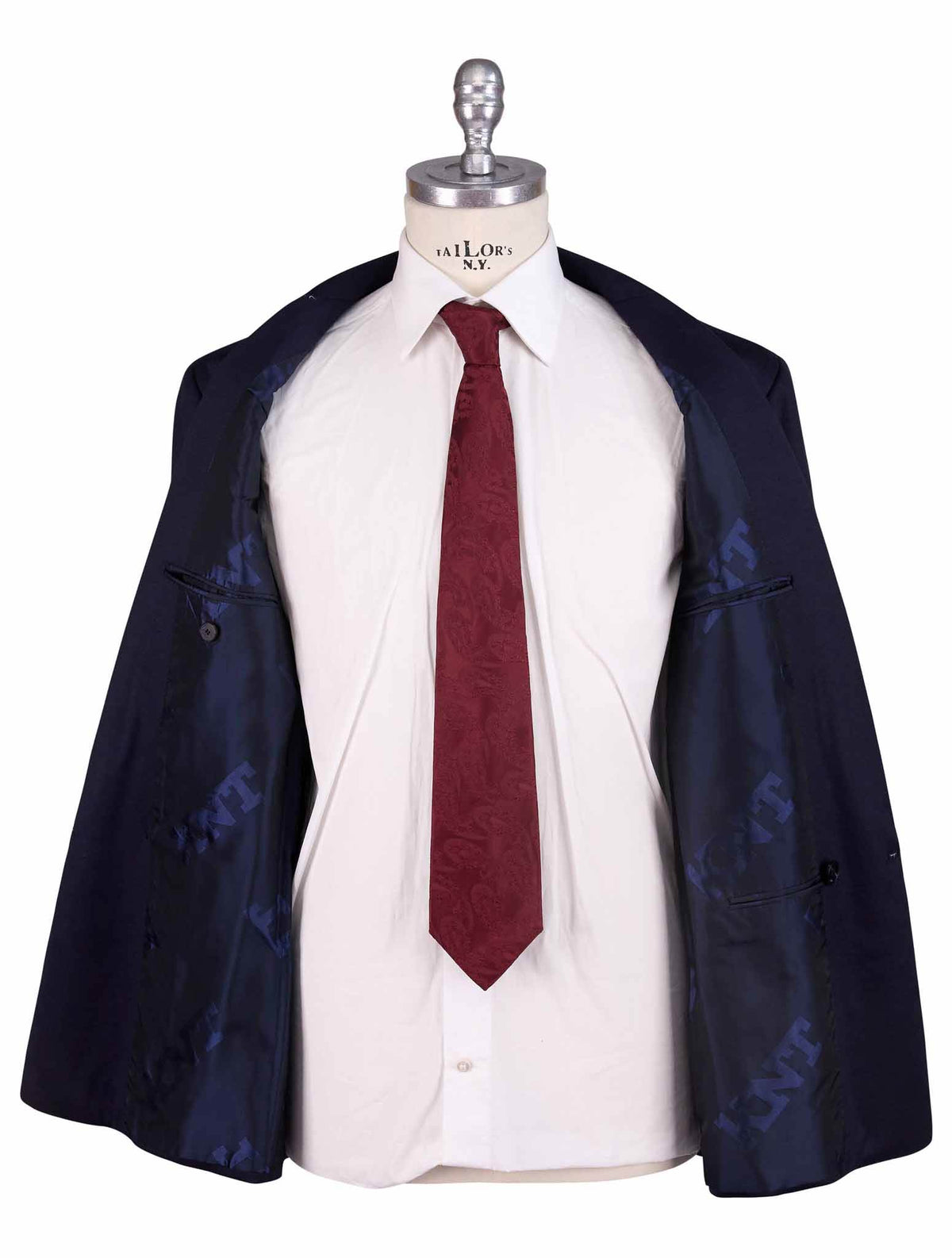Kiton Knt Blue Wool Blazer