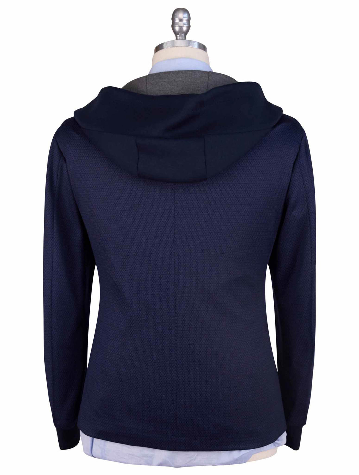 Kiton Knt Blue Wool Blazer