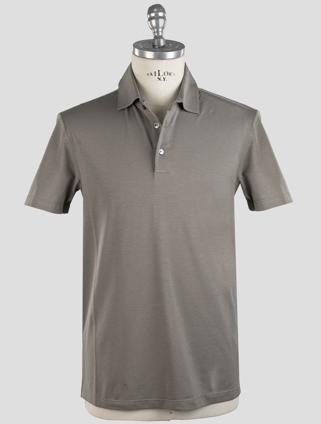 Malo Taupe Cotton Ea Polo