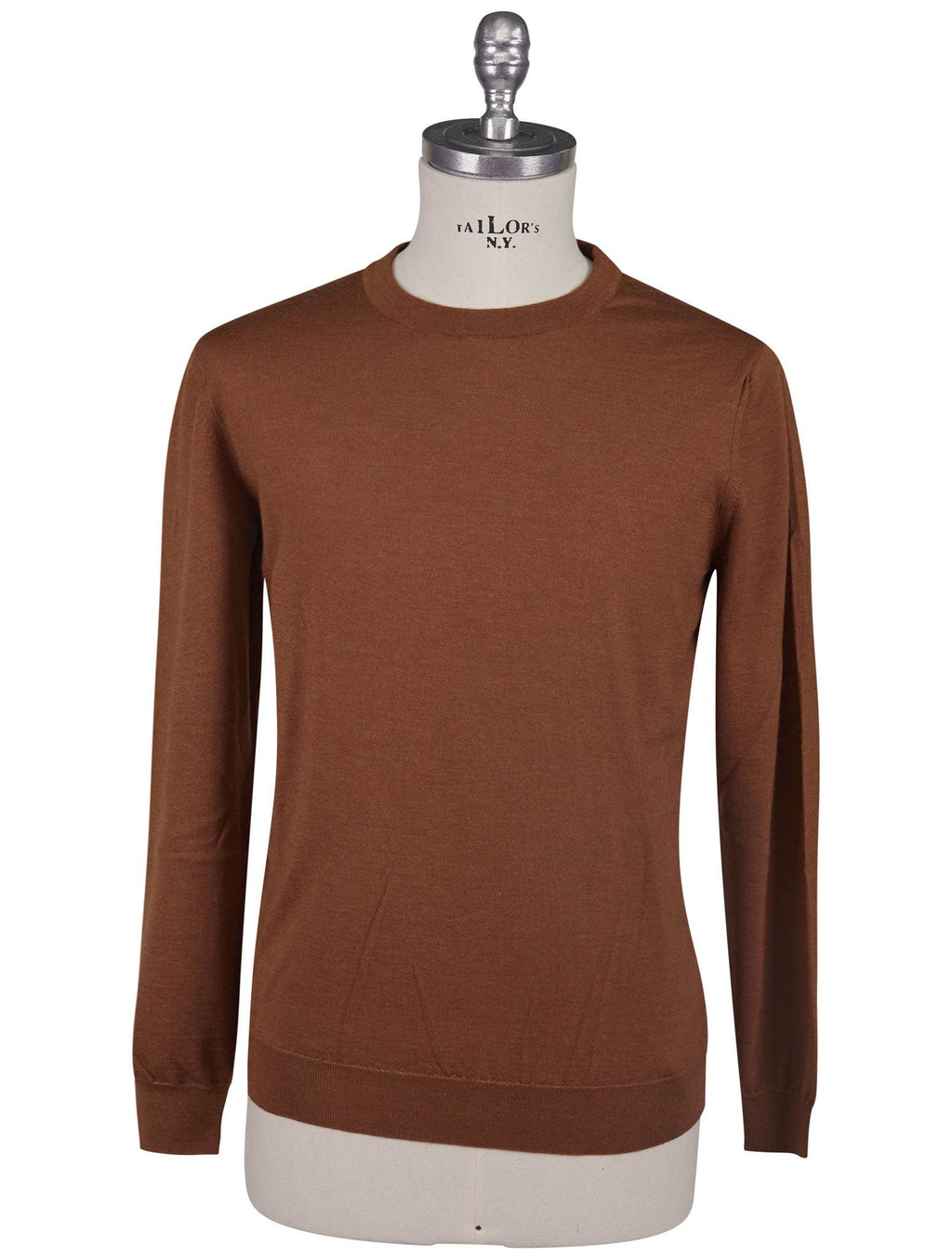 Kiton Kiton Brown Cashmere Silk Sweater Crewneck Brown 000