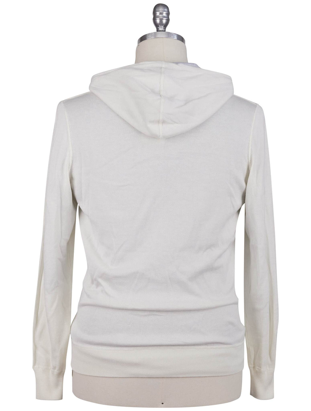 Kiton White Cashmere Sweater Full Zip