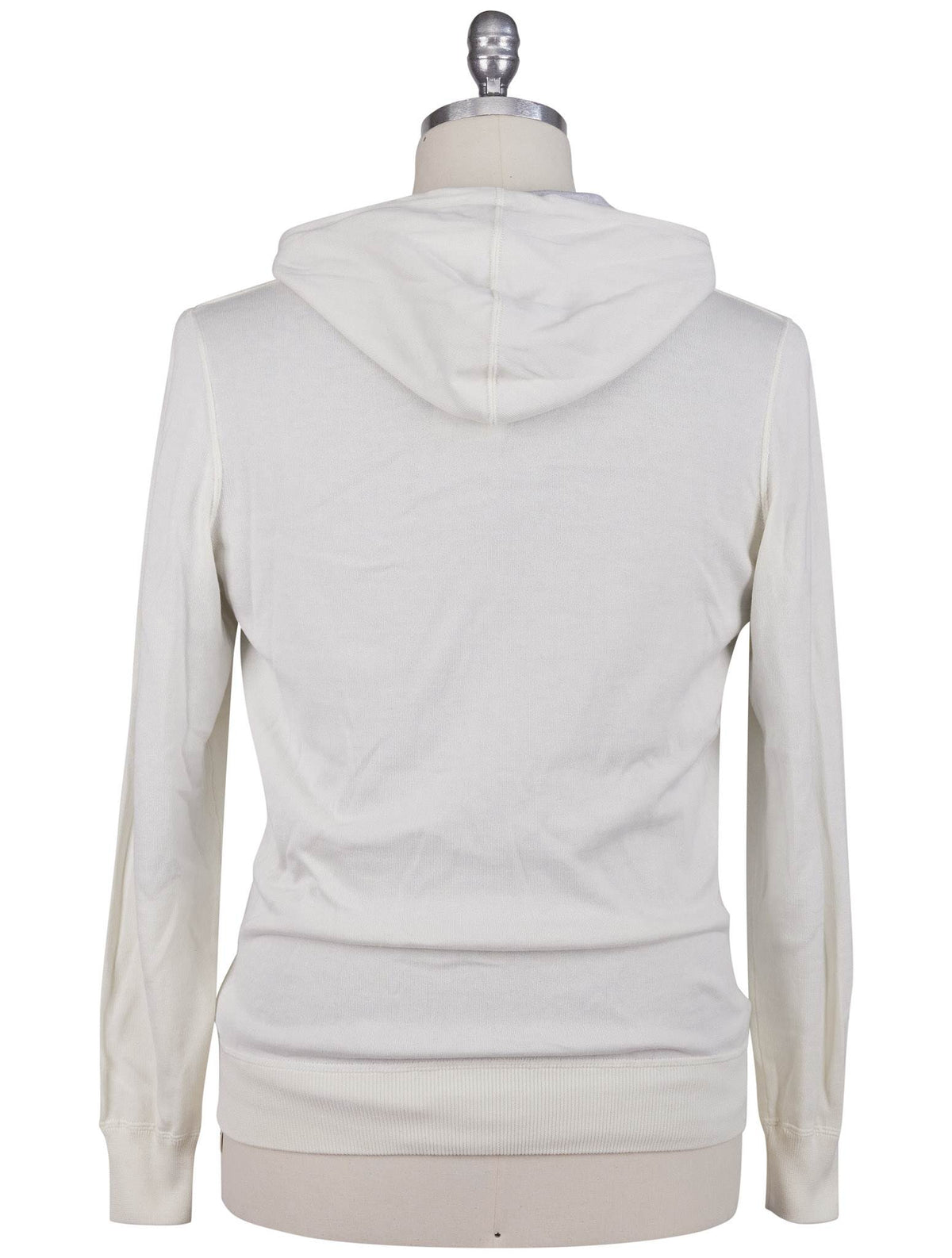 Kiton White Cashmere Sweater Full Zip