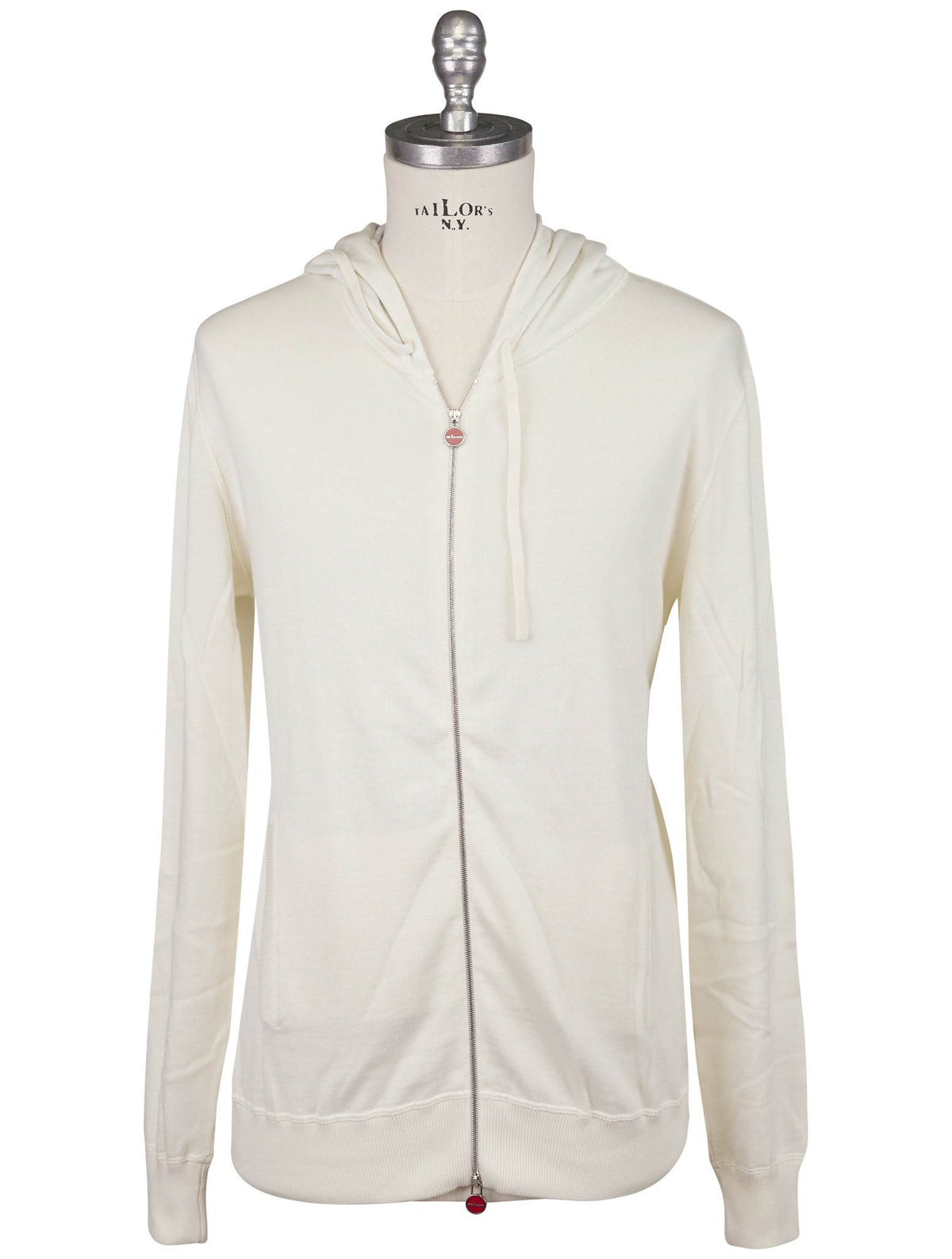 Kiton Kiton White Cotton Sweater Full Zip White 000