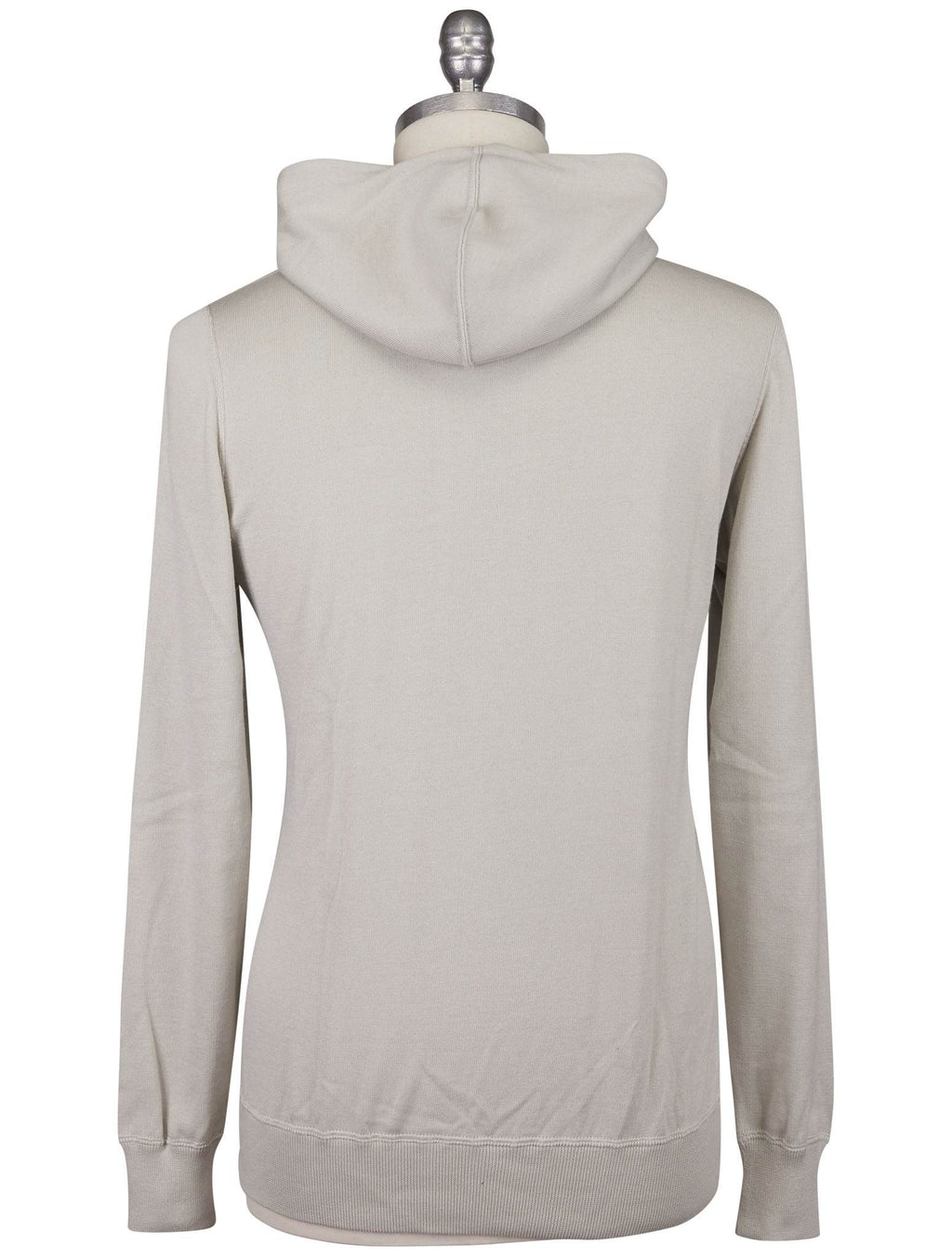 Kiton Gray Cotton Sweater Full Zip