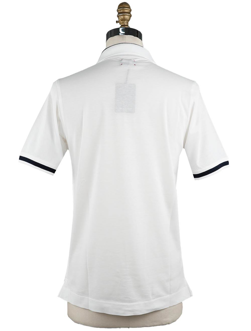 Kiton White Cotton Polo