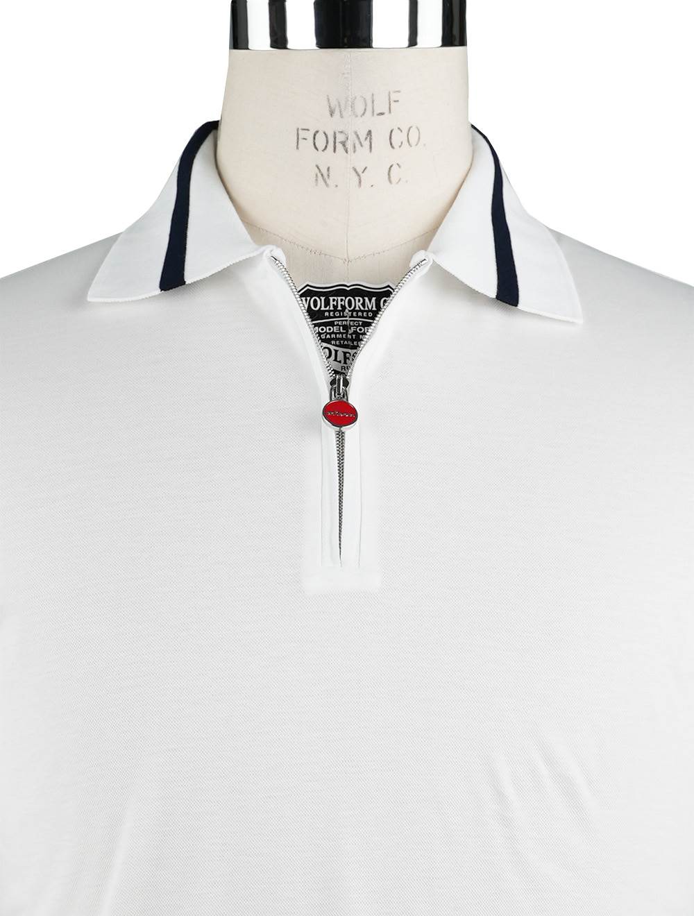 Kiton White Cotton Polo