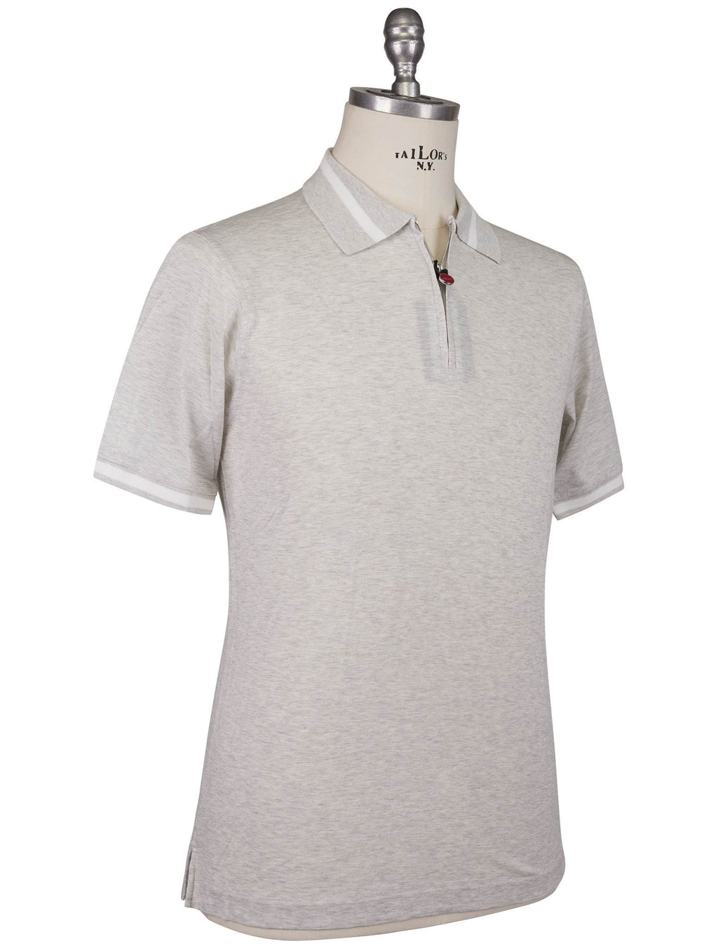 Kiton Kiton Gray Cotton Polo Gray 001