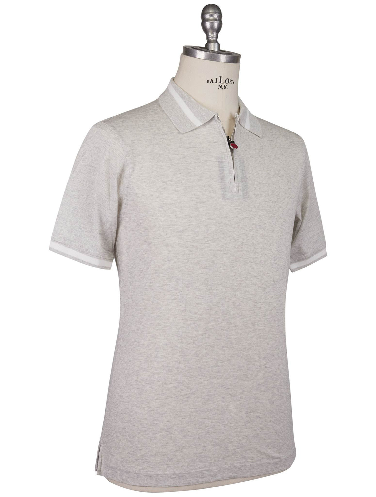Kiton Kiton Gray Cotton Polo Gray 001