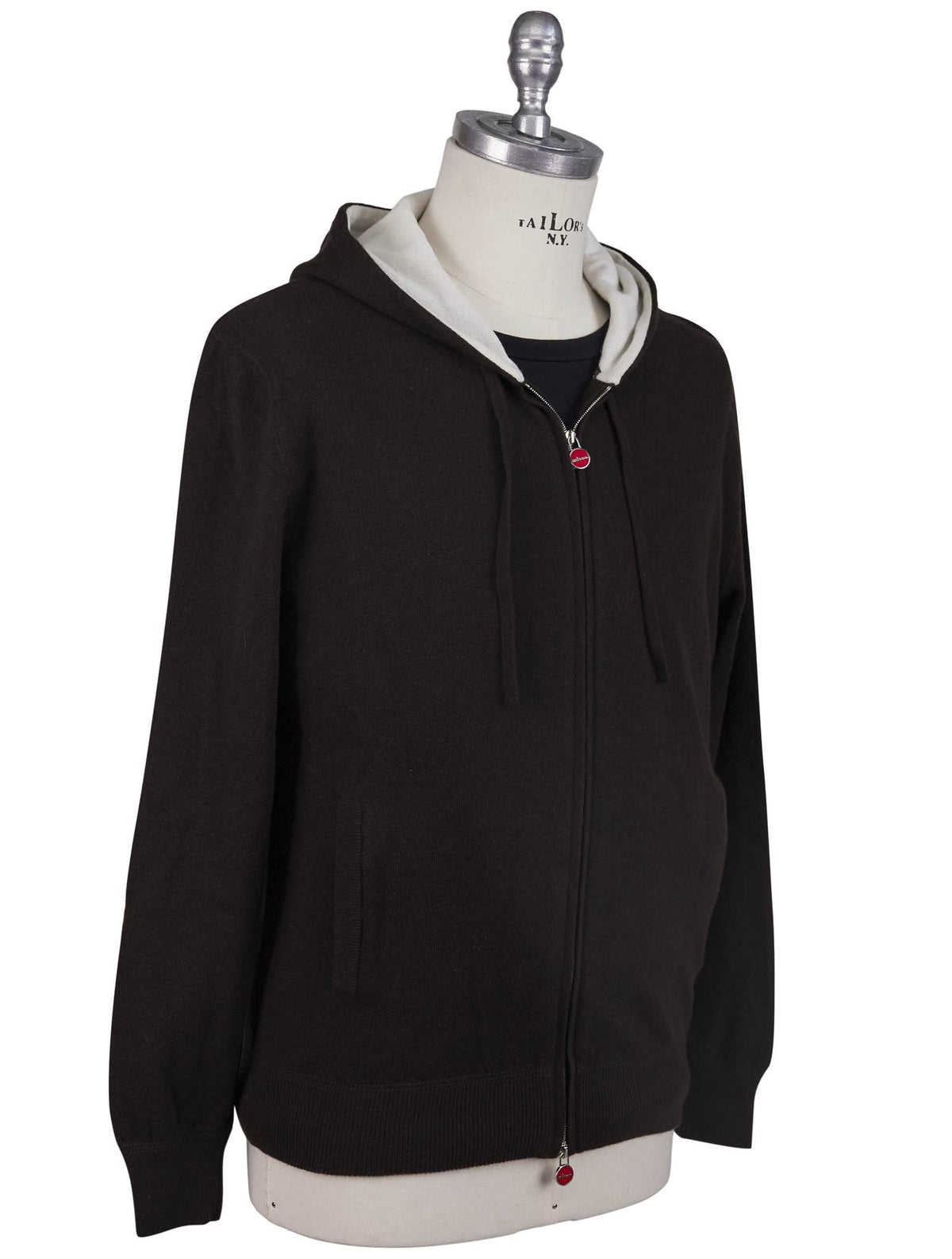 Kiton Kiton Brown Cashmere Sweater Full Zip Brown 001