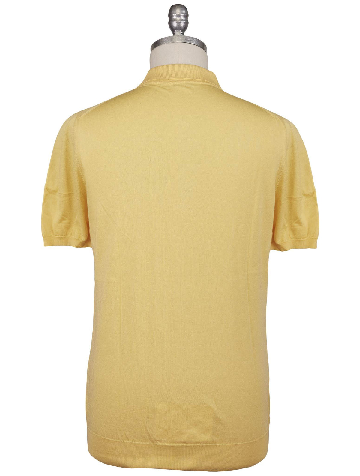Kiton Yellow Cotton Polo