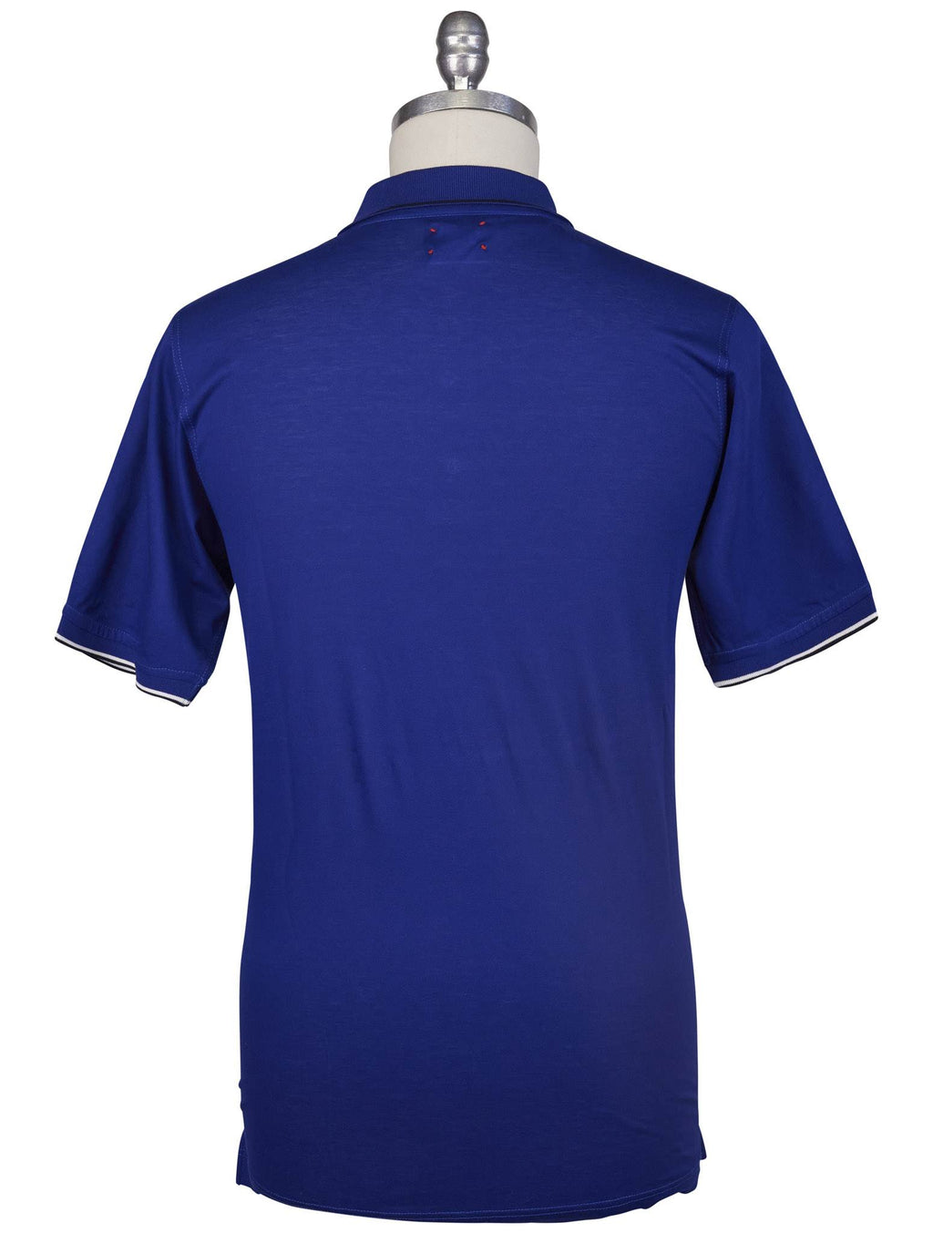 Kiton Blue Cotton Polo