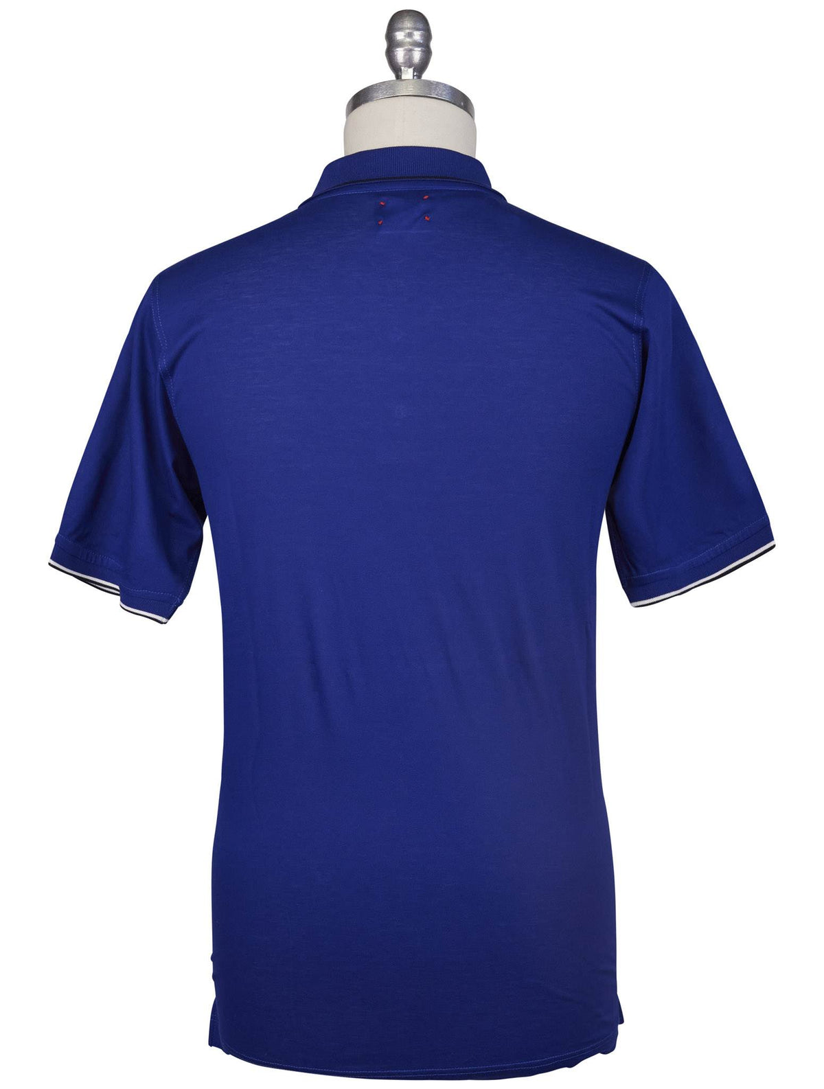 Kiton Blue Cotton Polo