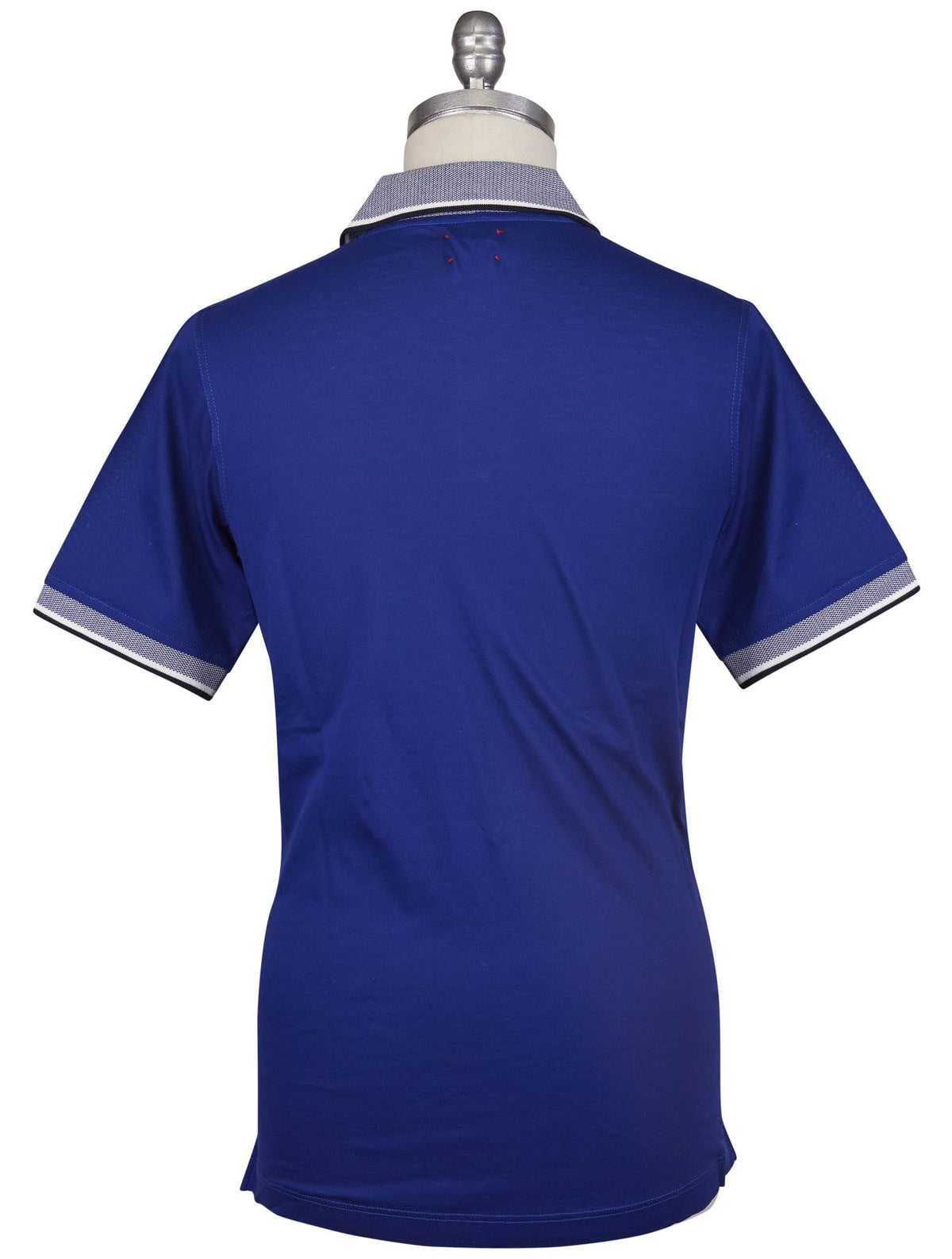 Kiton Blue Cotton Polo