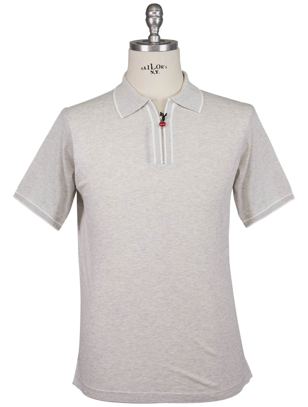 Kiton Gray Cotton Polo