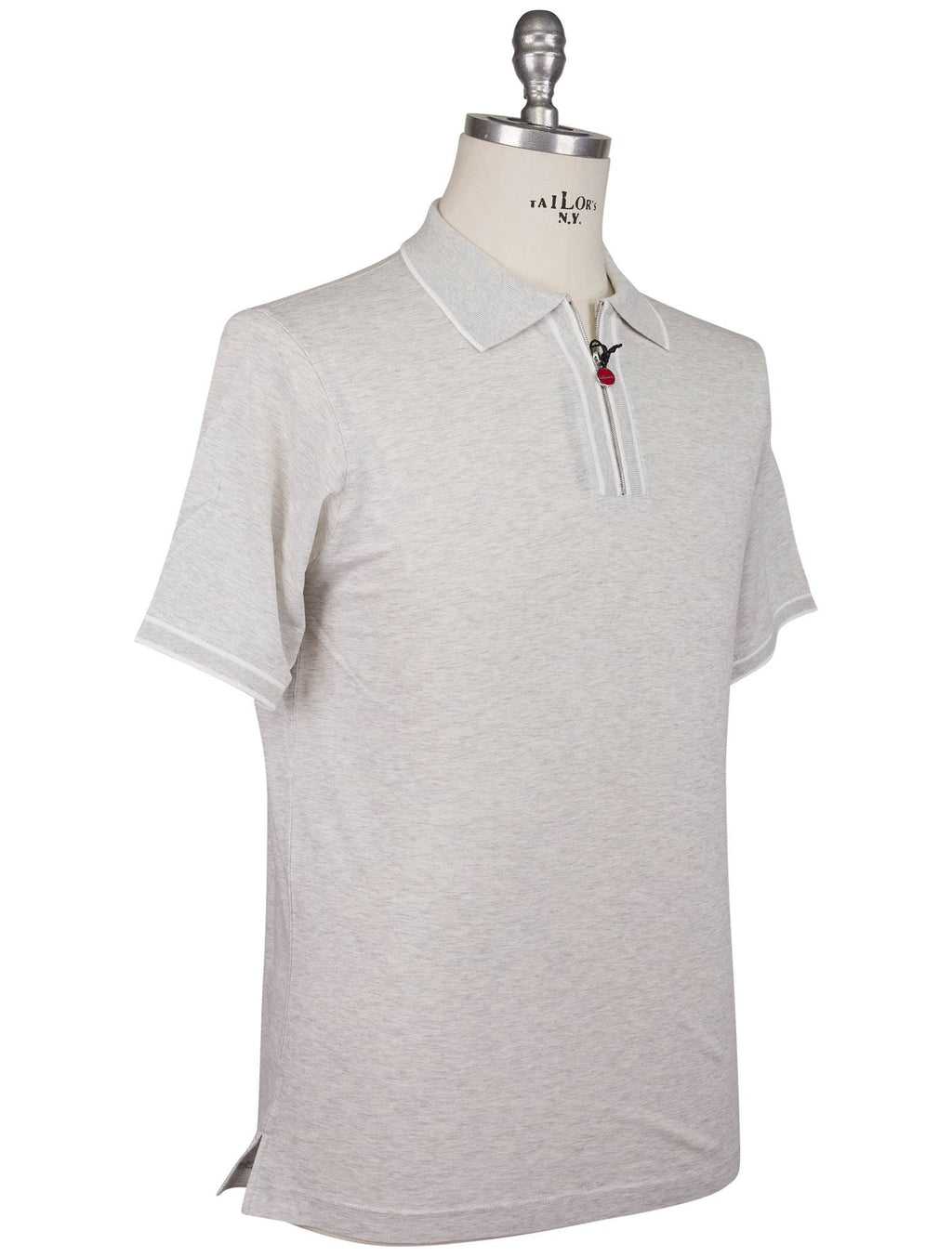 Kiton Kiton Gray Cotton Polo Gray 001