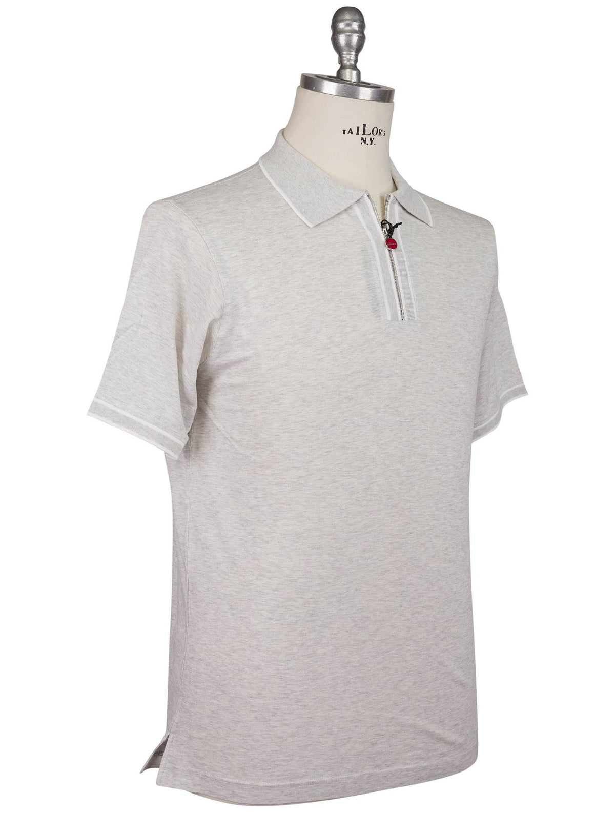 Kiton Kiton Gray Cotton Polo Gray 001