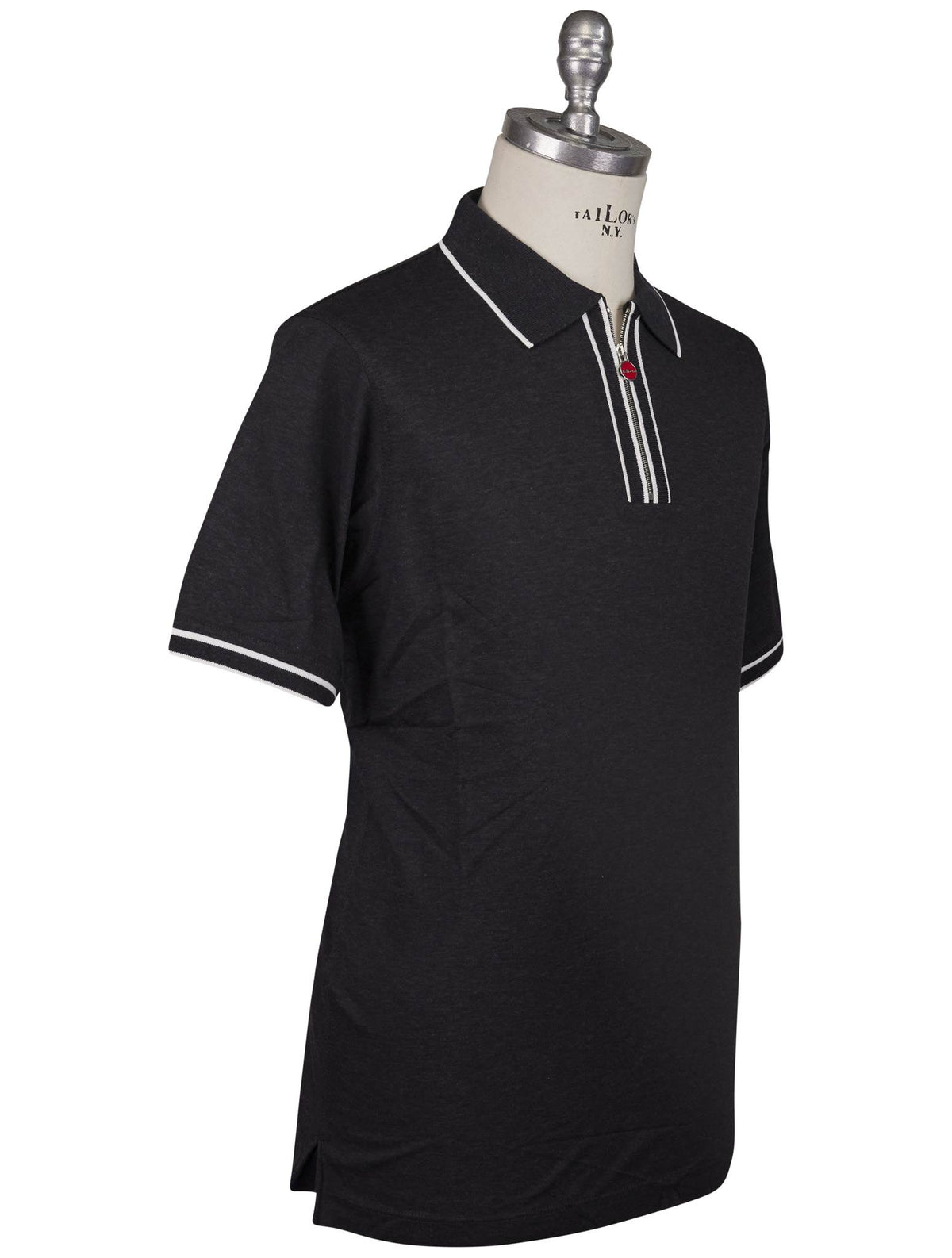 Kiton Kiton Dark Gray Cotton Polo Dark Gray 001