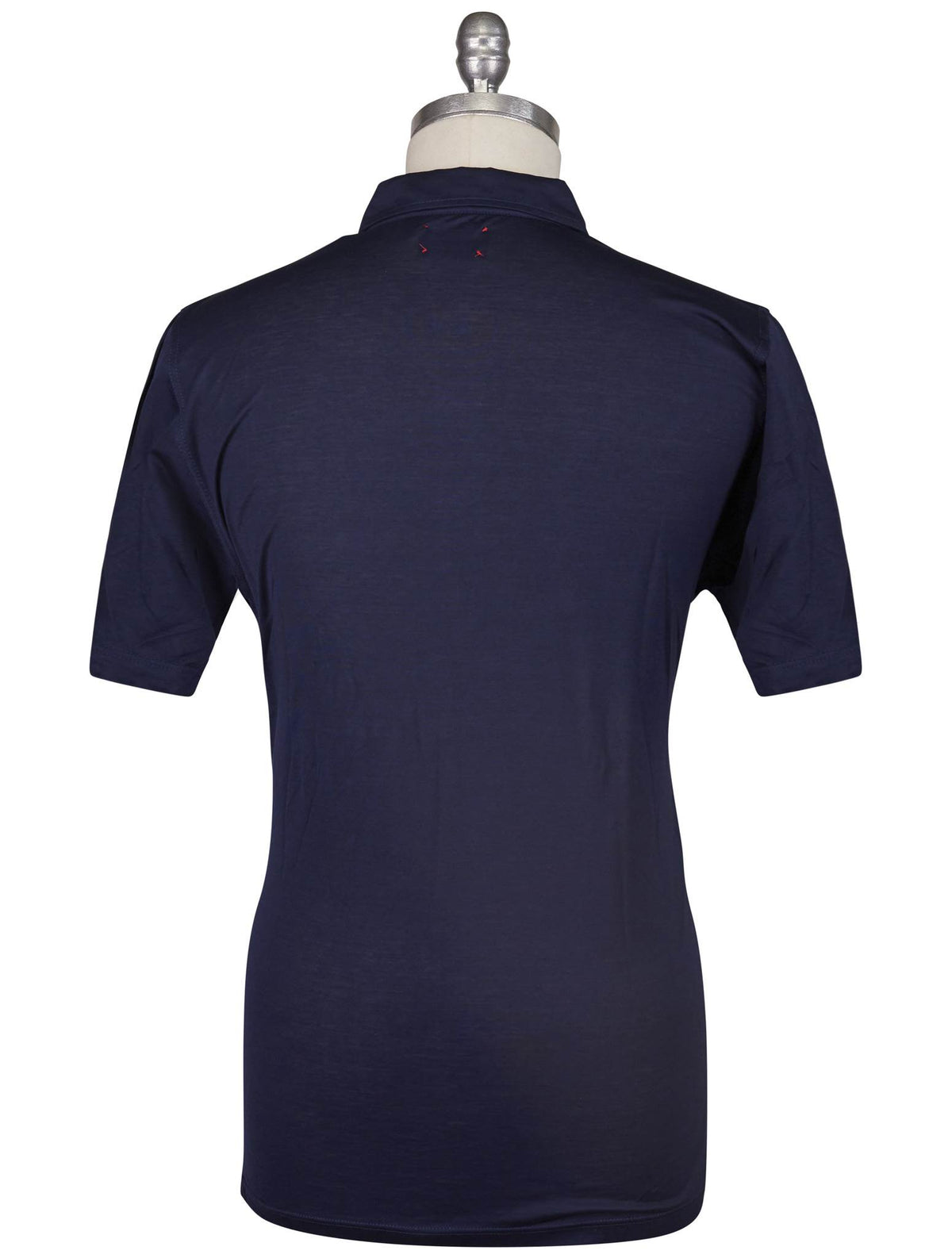 Kiton Blue Cotton Polo