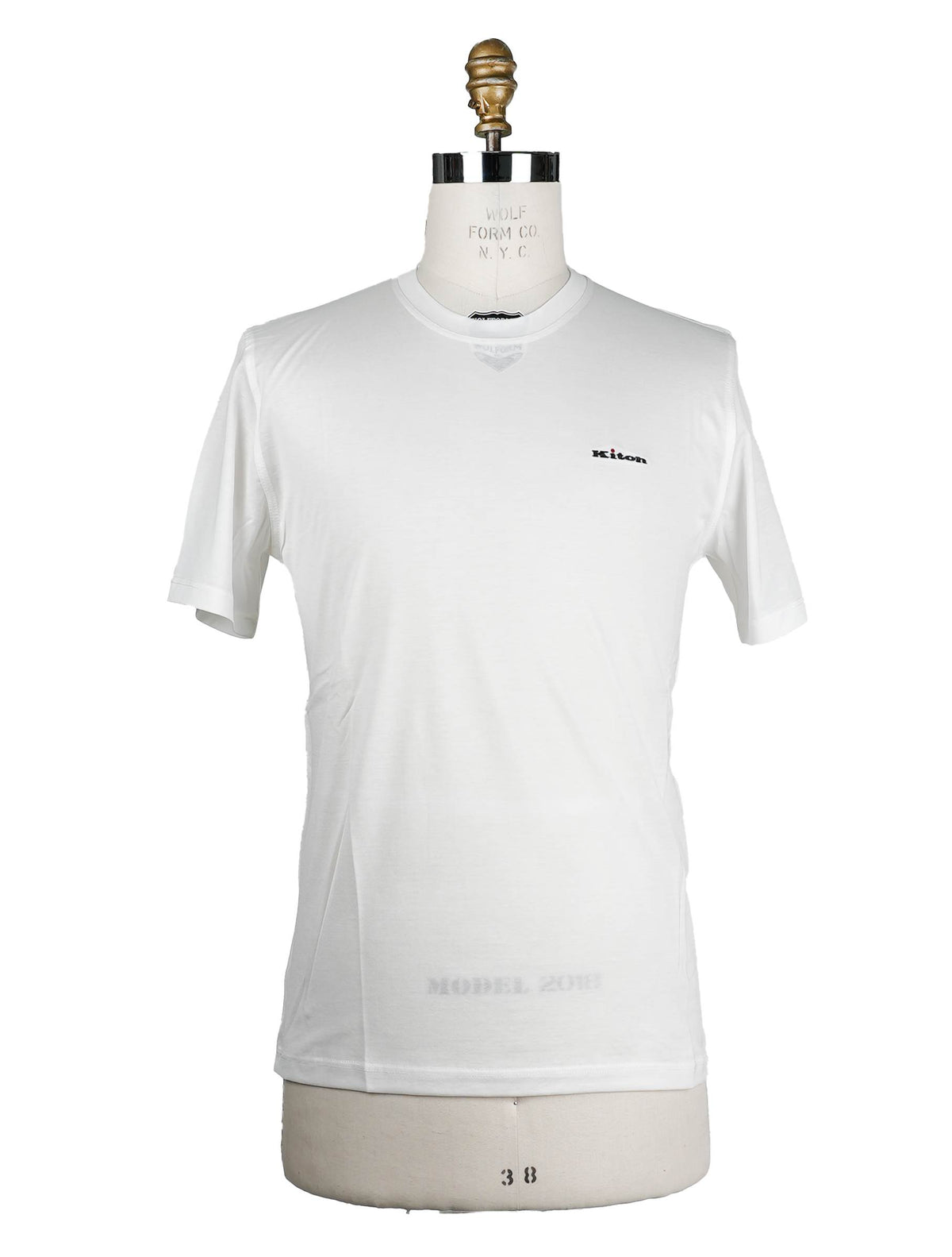 Kiton White Cotton T-Shirt