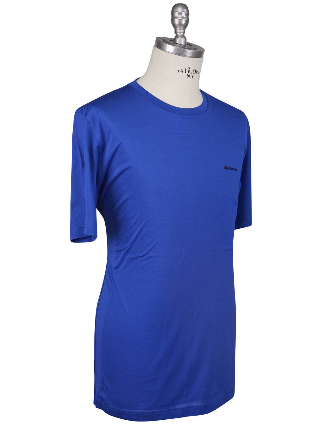 Kiton Kiton Blue Cotton T-Shirt Blue 001