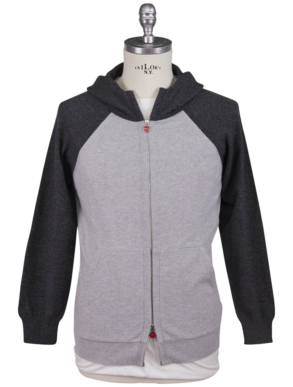 Kiton Kiton Gray Cashmere Sweater Full Zip Gray 000