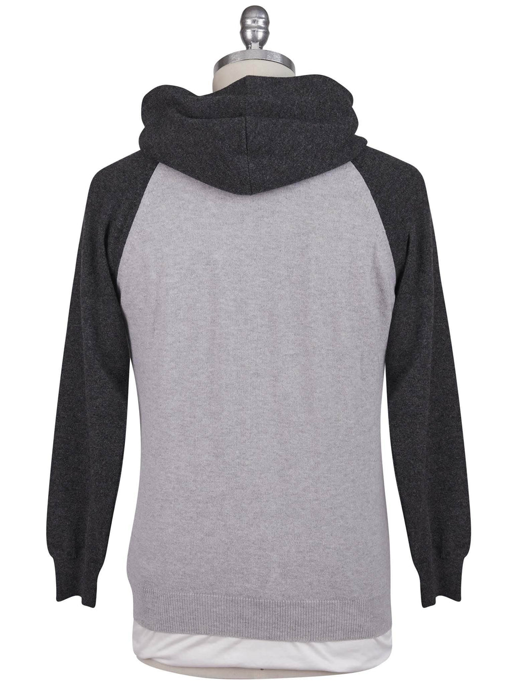 Kiton Gray Cashmere Sweater Full Zip