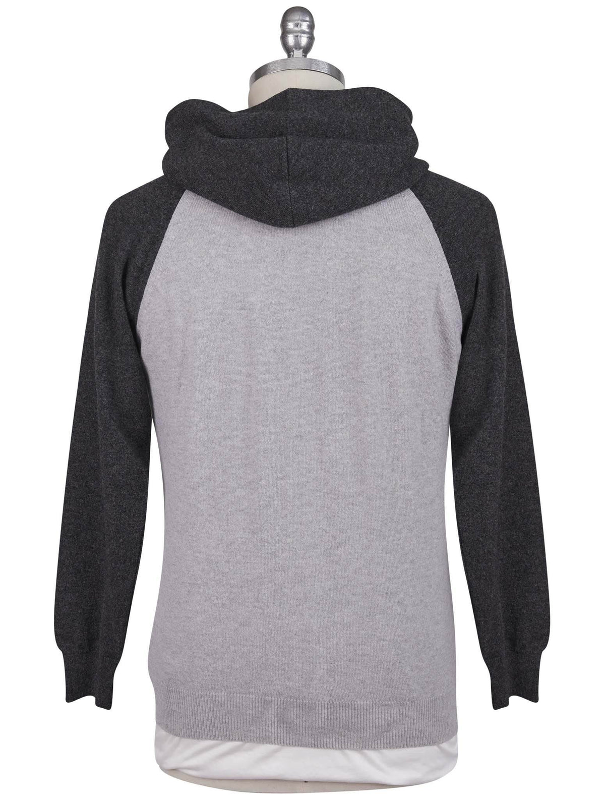 Kiton Gray Cashmere Sweater Full Zip