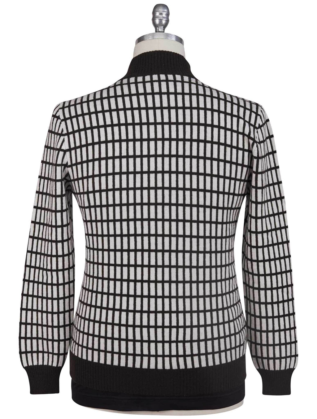 Kiton Gray Cashmere Sweater Full Zip