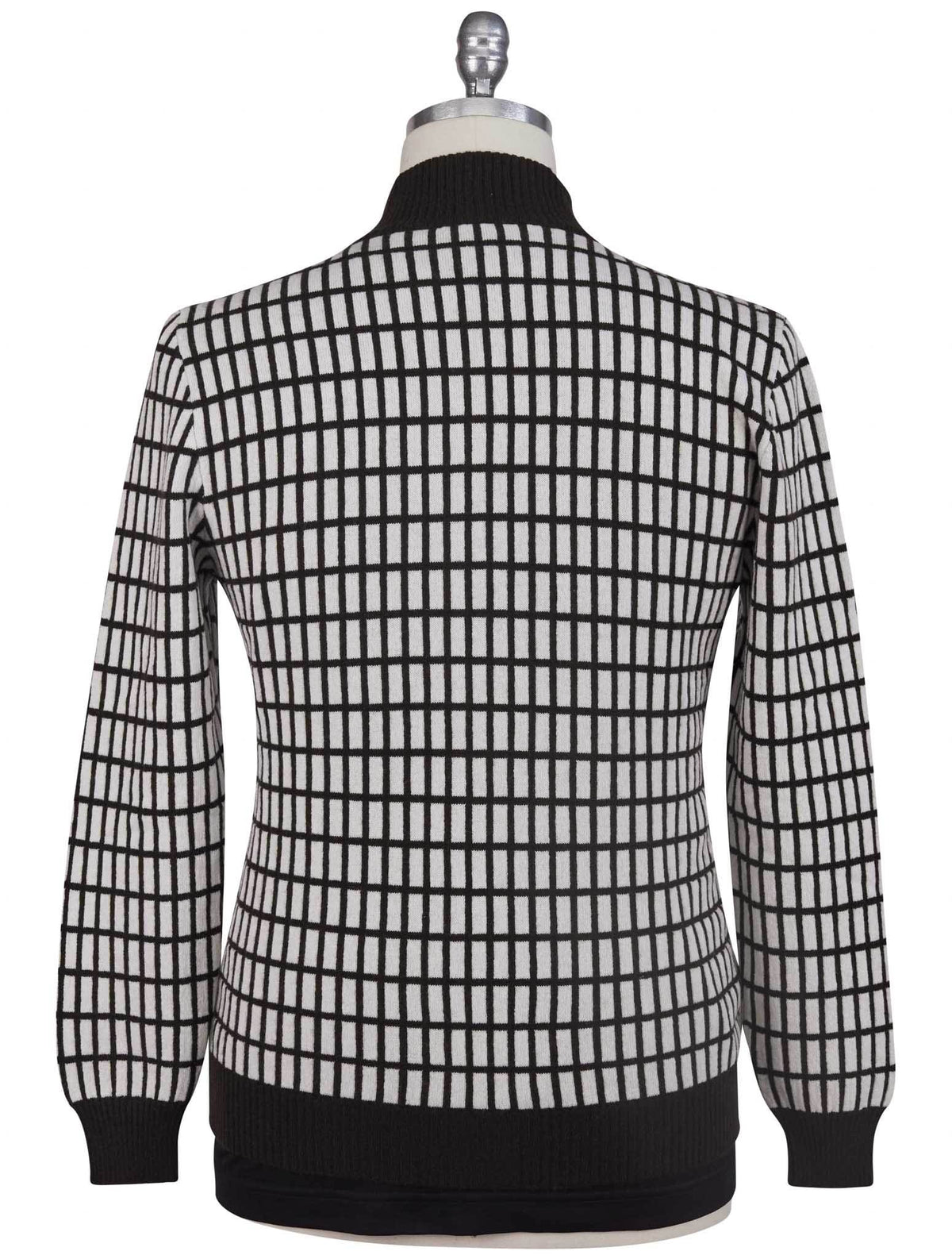 Kiton Gray Cashmere Sweater Full Zip