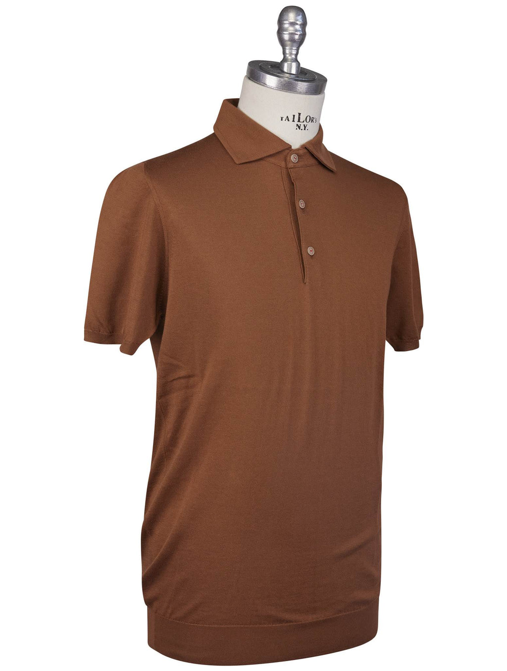 Kiton Kiton Brown Cotton Polo Brown 001