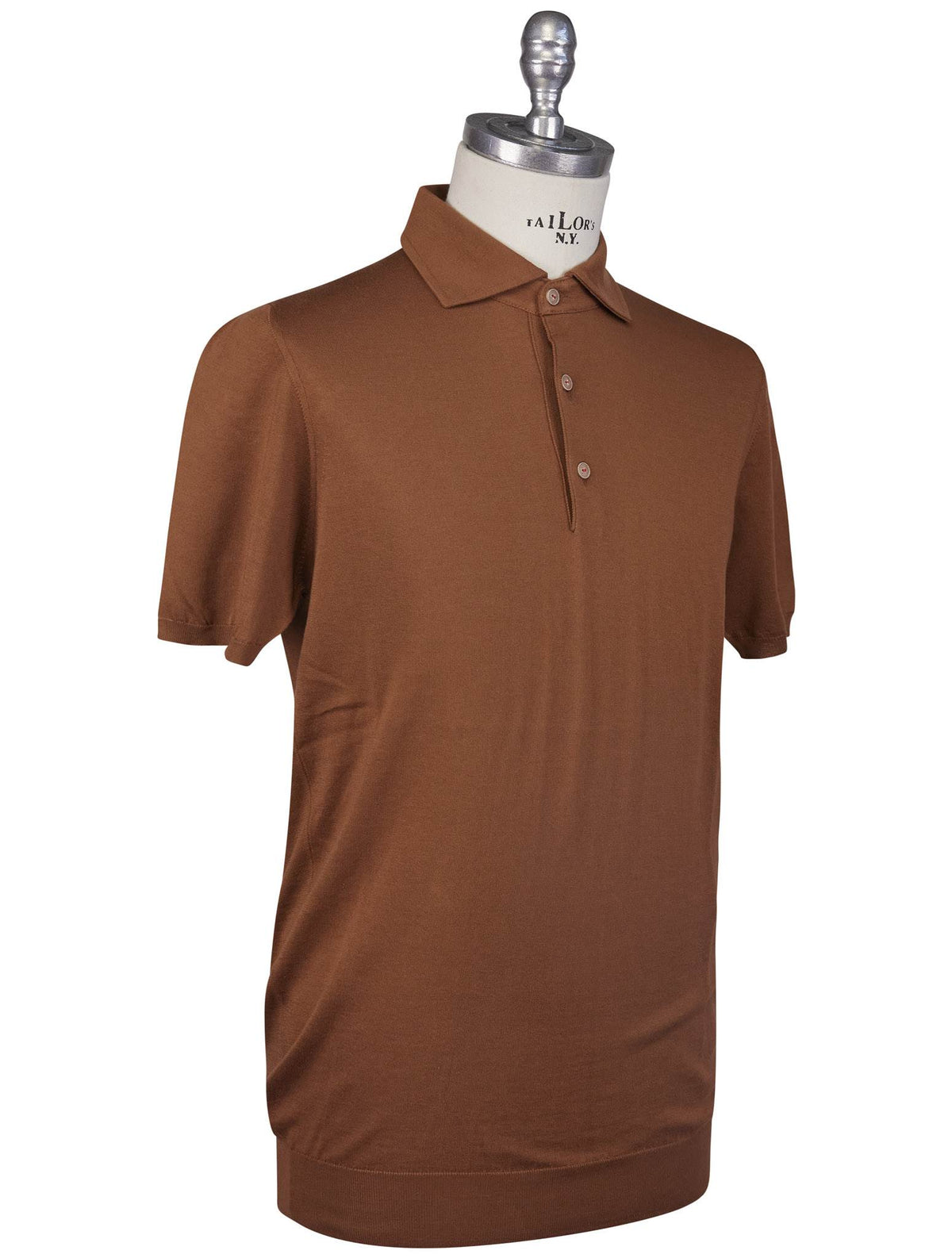 Kiton Kiton Brown Cotton Polo Brown 001
