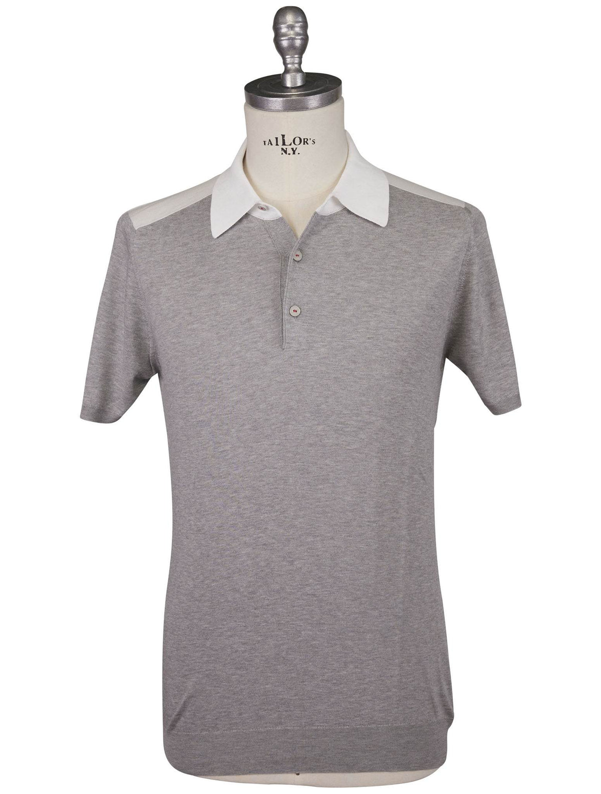 Kiton Kiton Gray Cotton Polo Gray 000