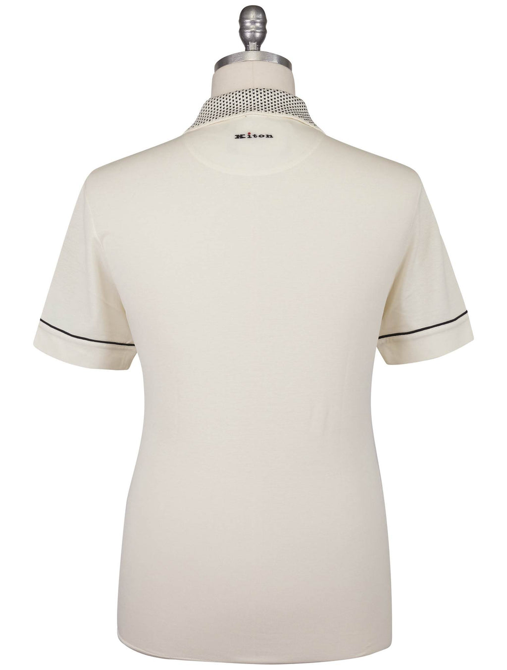 Kiton Beige Brown Cotton Polo