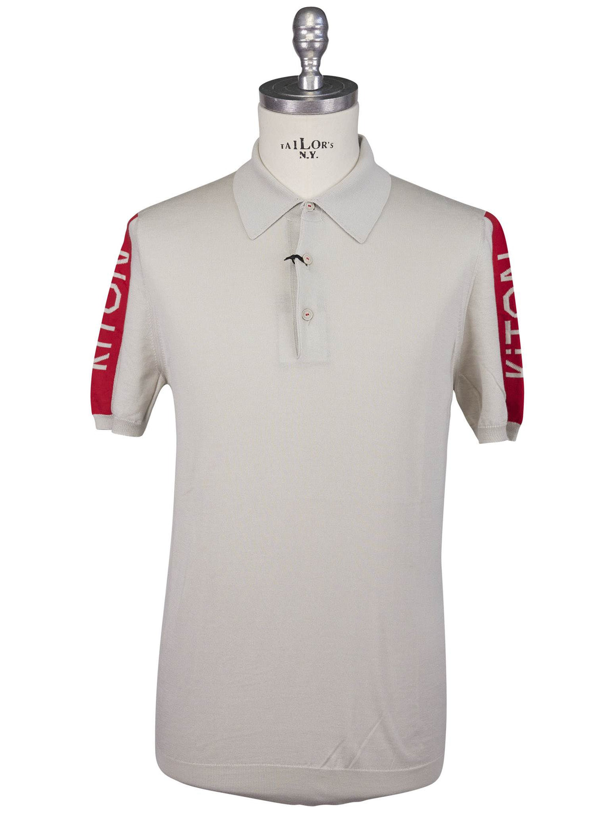 Kiton Gray Cotton Polo