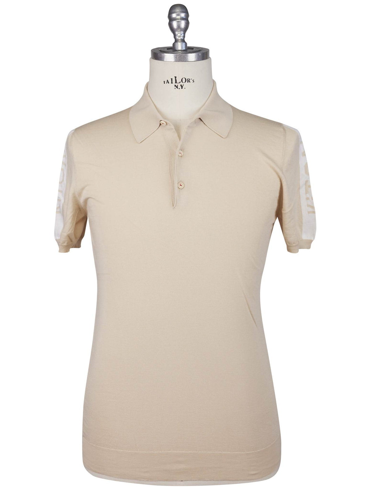 Kiton Beige Cotton Polo