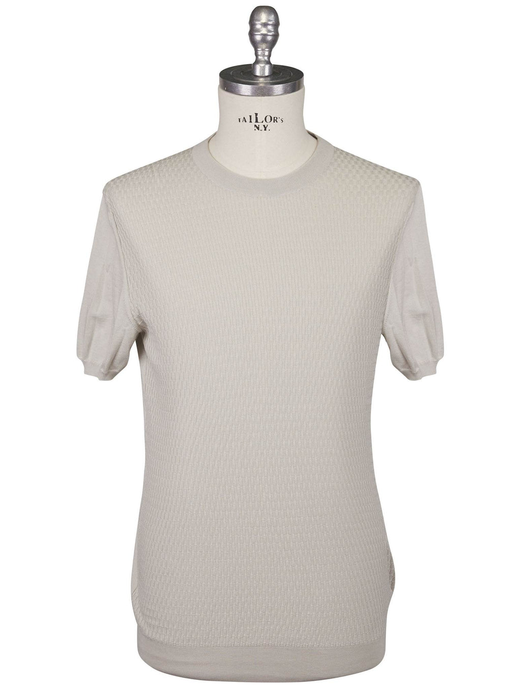 Kiton Kiton Light Gray Cotton T-Shirt Light Gray 000