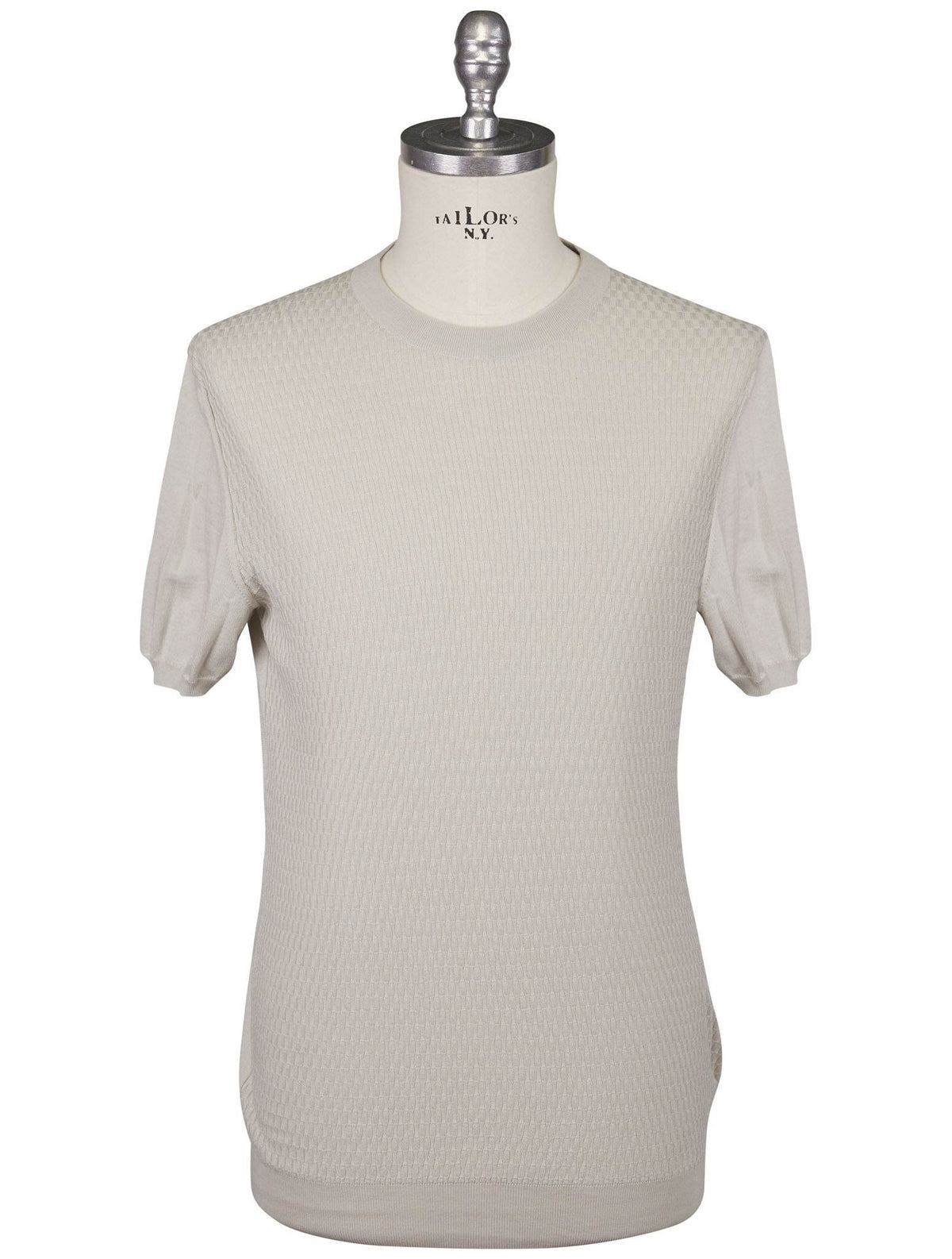 Kiton Light Gray Cotton T-Shirt