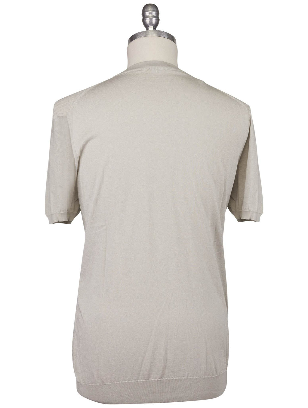 Kiton Light Gray Cotton T-Shirt