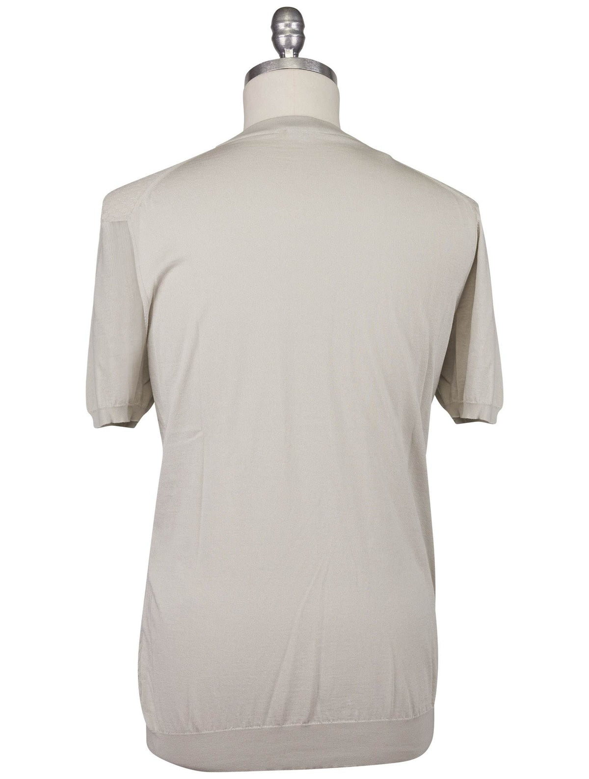 Kiton Light Gray Cotton T-Shirt