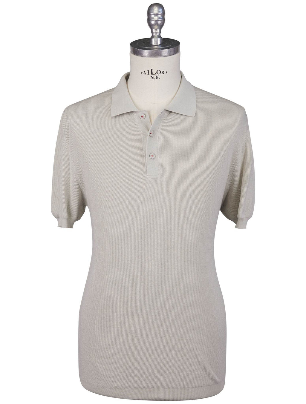 Kiton Gray Cotton Polo