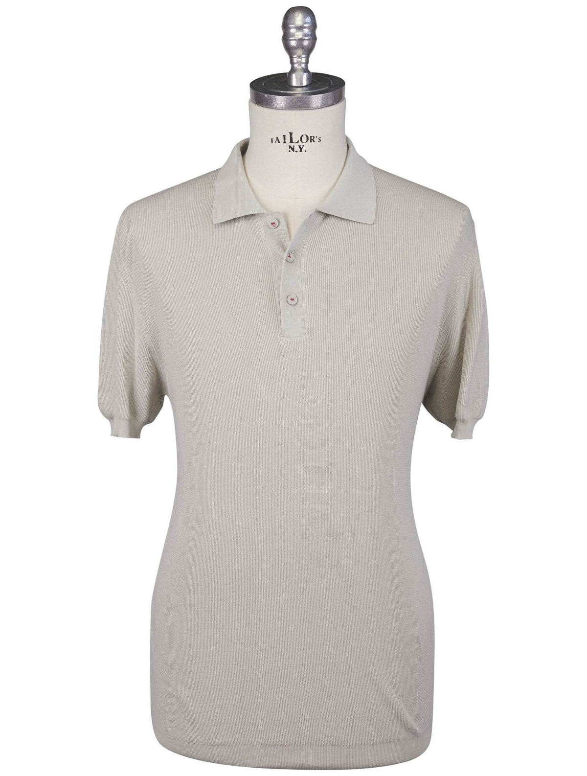 Kiton Gray Cotton Polo