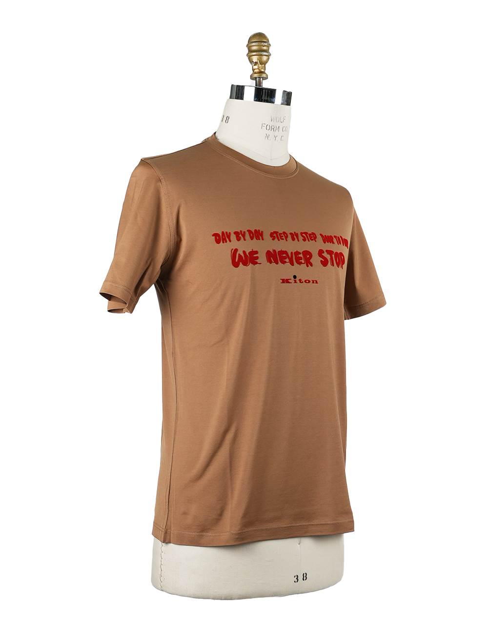 Kiton Kiton Brown Cotton T-Shirt Brown 001