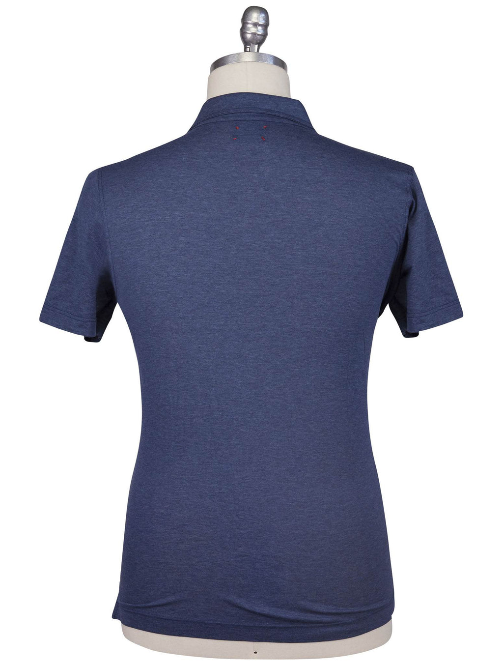 Kiton Blue Cotton Polo