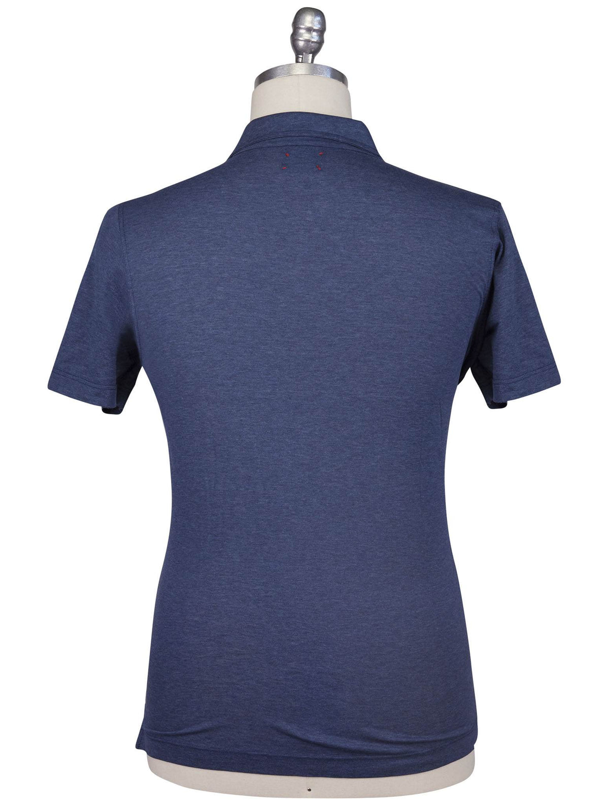 Kiton Blue Cotton Polo