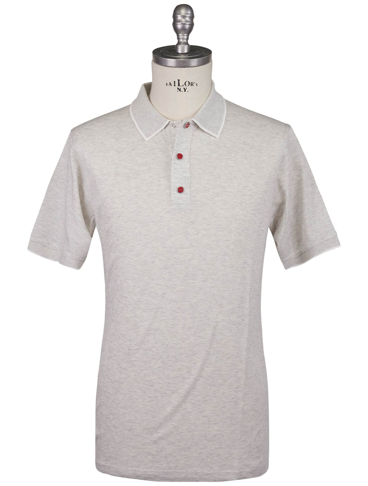 Kiton Kiton Gray Cotton Polo Gray 000