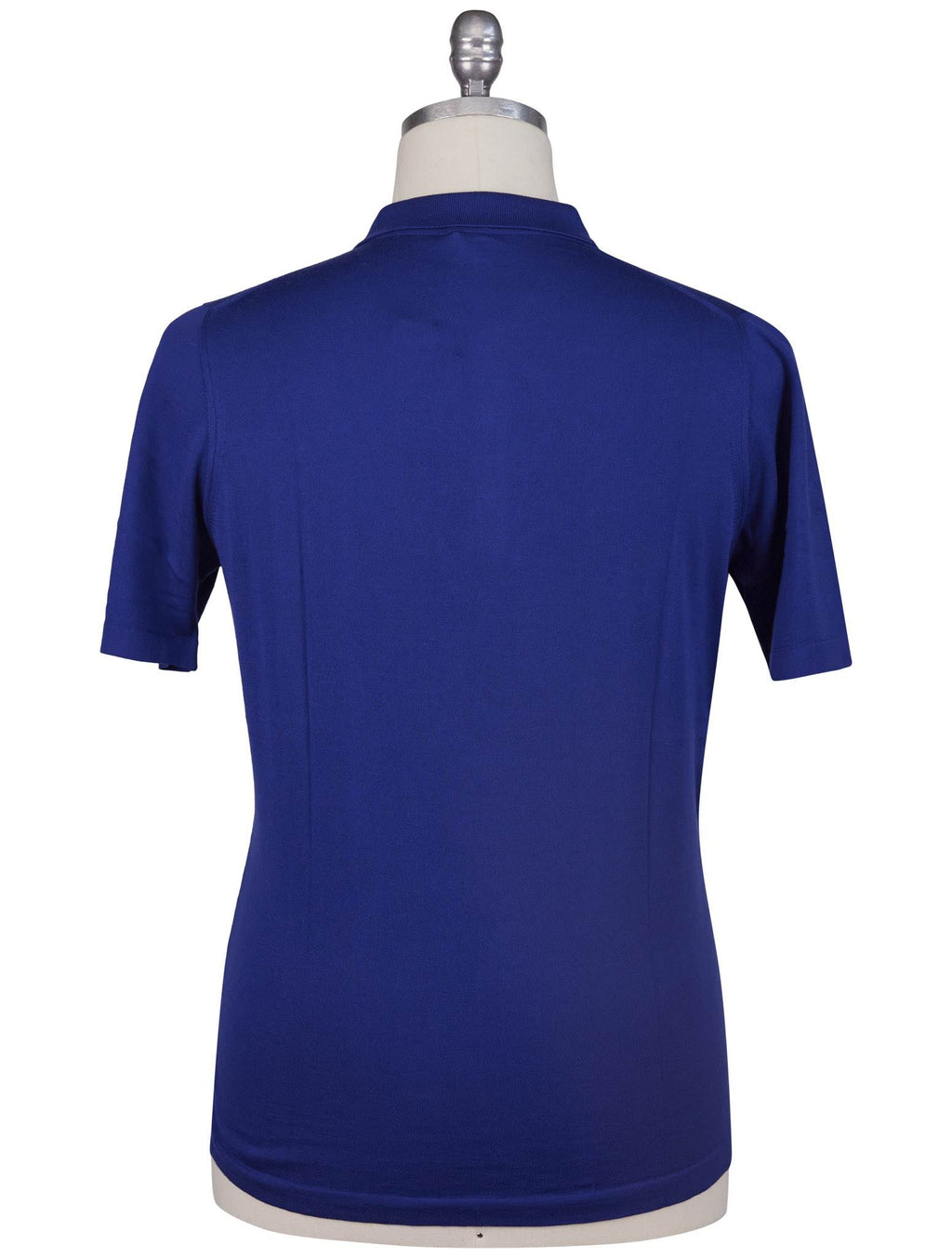 Kiton Blue Cotton Polo