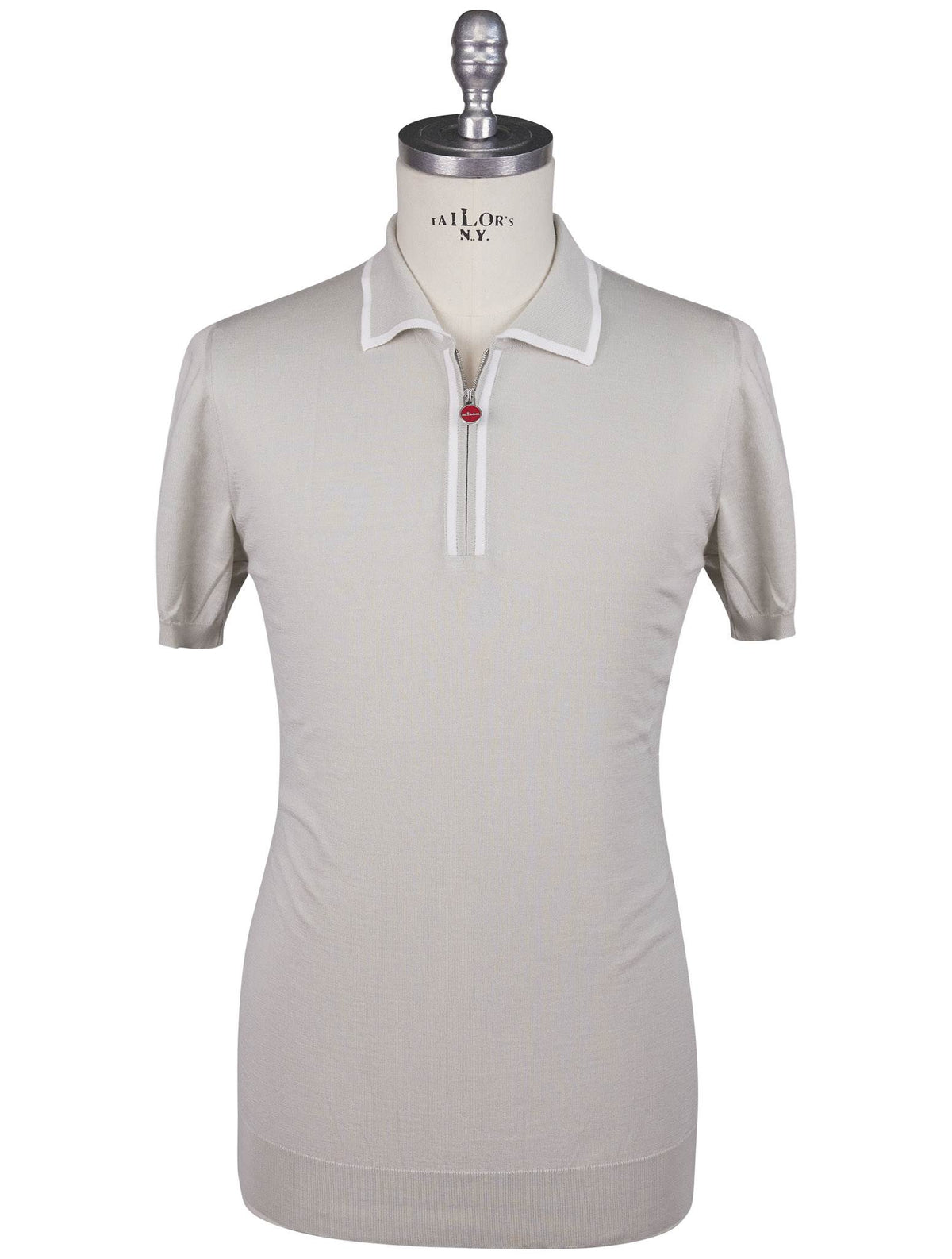 Kiton Gray Cotton Polo
