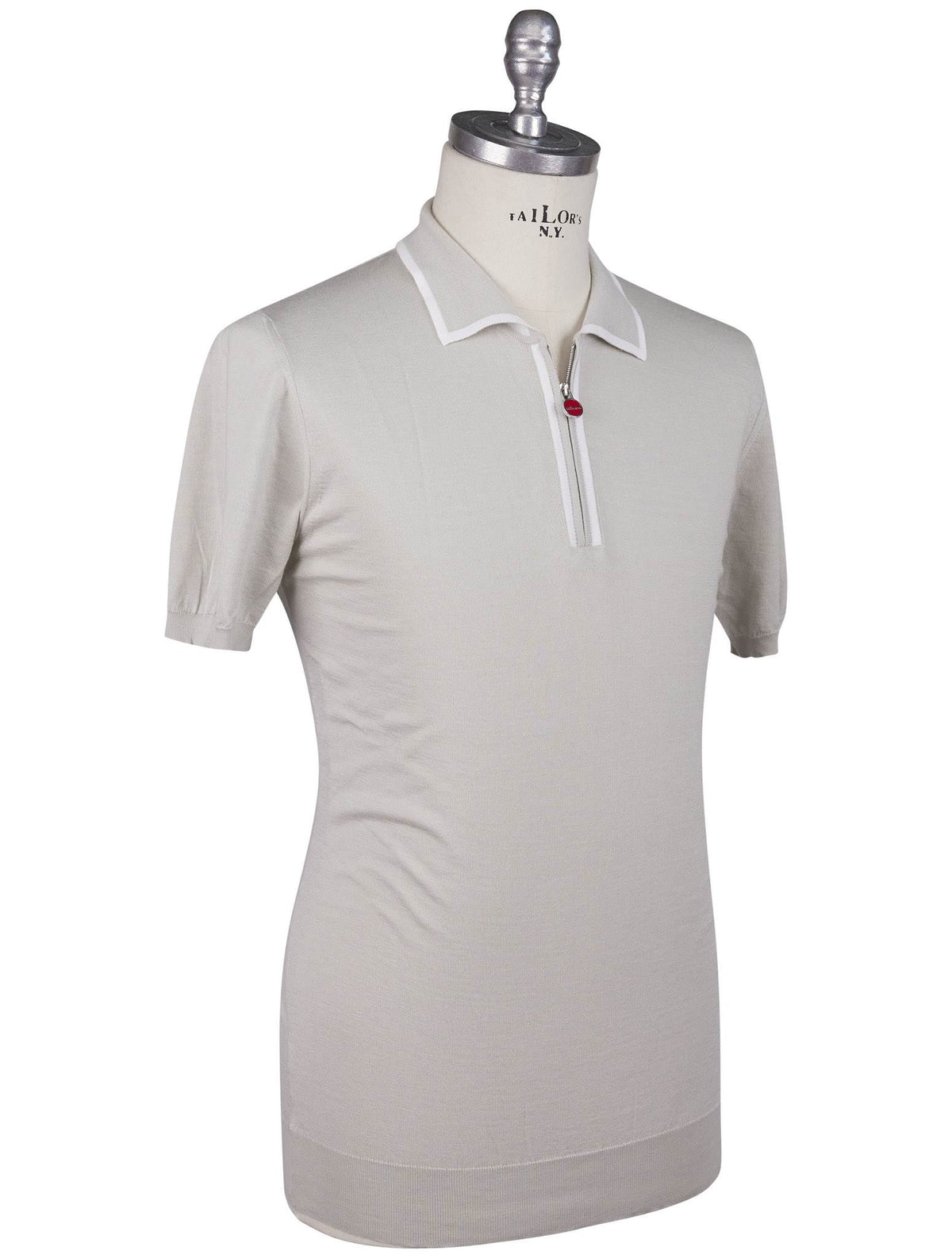 Kiton Kiton Gray Cotton Polo Gray 001